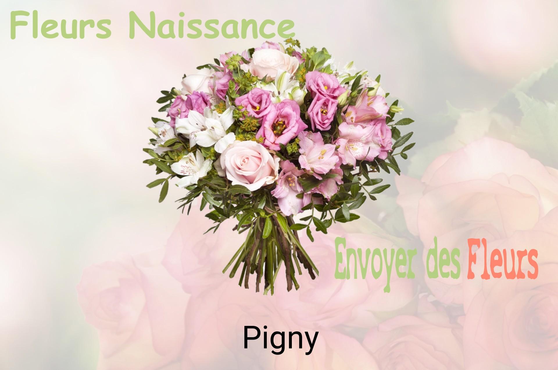 Bouquet de fleurs de naissance livré à Pigny